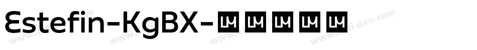 Estefin-KgBX字体转换