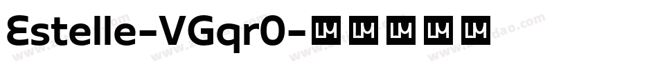 Estelle-VGqr0字体转换
