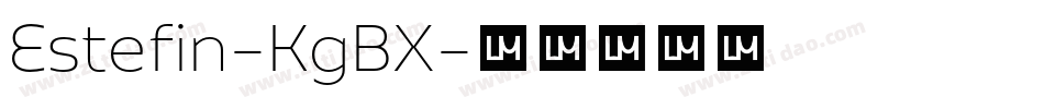 Estefin-KgBX字体转换