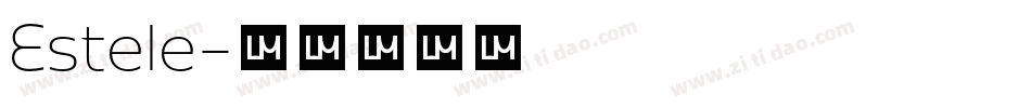 Estele字体转换