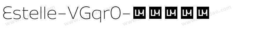 Estelle-VGqr0字体转换