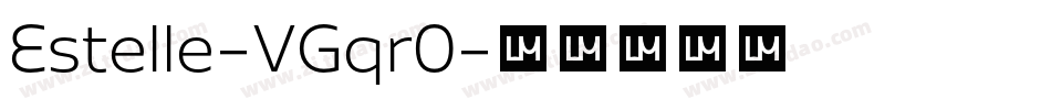 Estelle-VGqr0字体转换