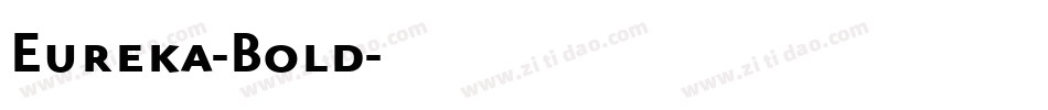 Eureka-Bold字体转换
