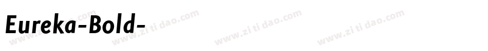 Eureka-Bold字体转换
