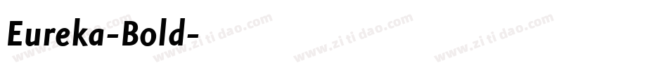 Eureka-Bold字体转换