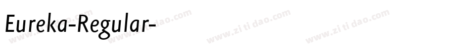 Eureka-Regular字体转换