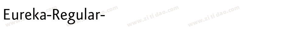 Eureka-Regular字体转换