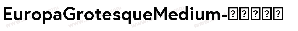EuropaGrotesqueMedium字体转换