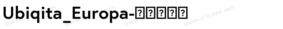 Ubiqita_Europa字体转换