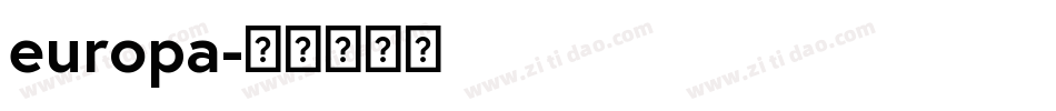 europa字体转换