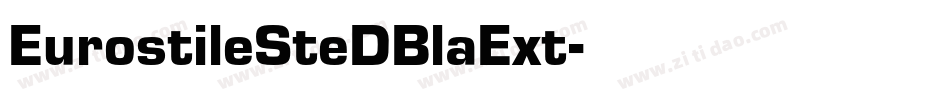 EurostileSteDBlaExt字体转换