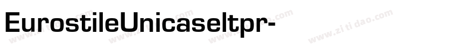 EurostileUnicaseltpr字体转换