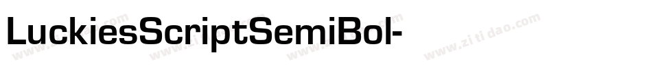 LuckiesScriptSemiBol字体转换
