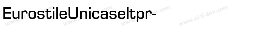 EurostileUnicaseltpr字体转换