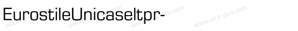 EurostileUnicaseltpr字体转换