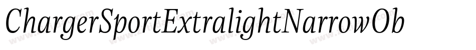 ChargerSportExtralightNarrowOblique-9rmy字体转换