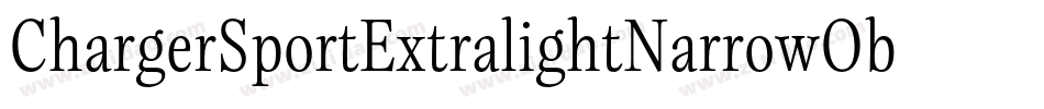 ChargerSportExtralightNarrowOblique-9rmy字体转换