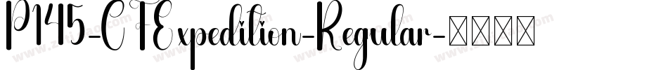 P145-CFExpedition-Regular字体转换