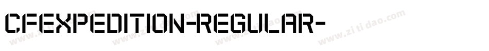 CFExpedition-Regular字体转换