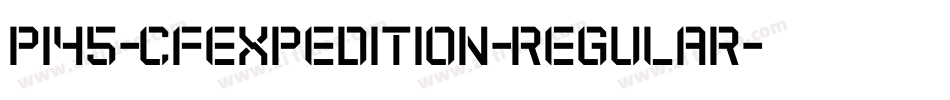 P145-CFExpedition-Regular字体转换
