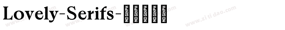 Lovely-Serifs字体转换
