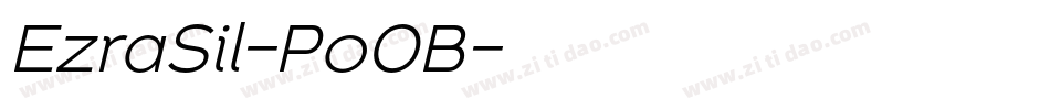 EzraSil-Po0B字体转换