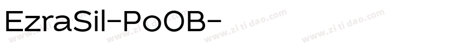 EzraSil-Po0B字体转换