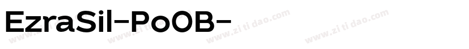 EzraSil-Po0B字体转换
