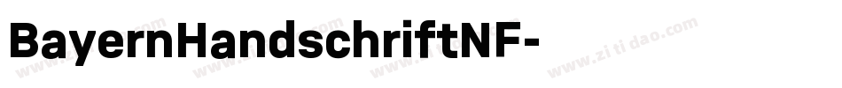 BayernHandschriftNF字体转换
