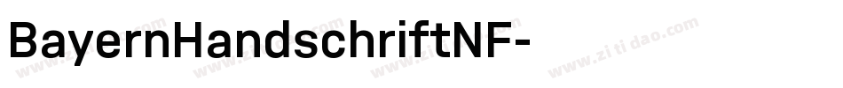 BayernHandschriftNF字体转换