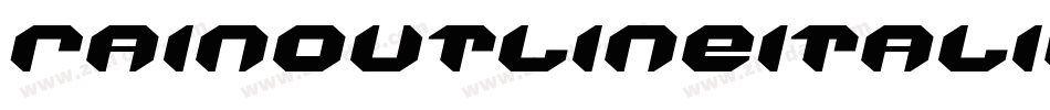 RainOutlineItalic-Vnde字体转换