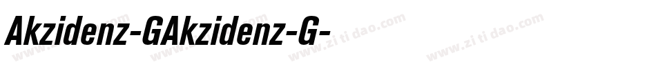 Akzidenz-GAkzidenz-G字体转换