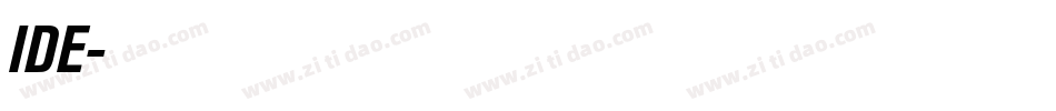 IDE字体转换