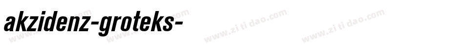 akzidenz-groteks字体转换