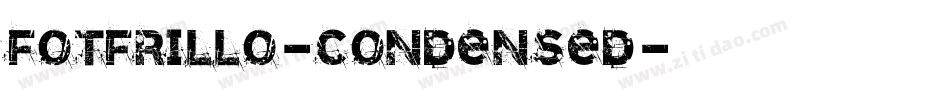 FOTFrillo-Condensed字体转换
