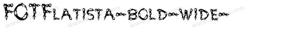 FOTFlatista-bold-wide字体转换