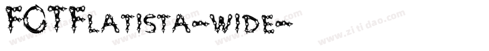 FOTFlatista-wide字体转换