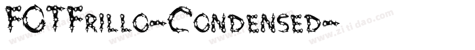 FOTFrillo-Condensed字体转换