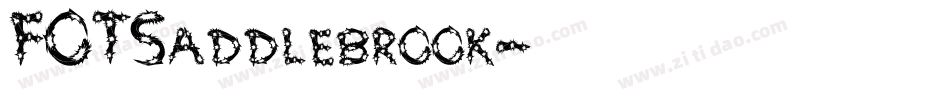 FOTSaddlebrook字体转换 FOTSaddlebrook字体转换