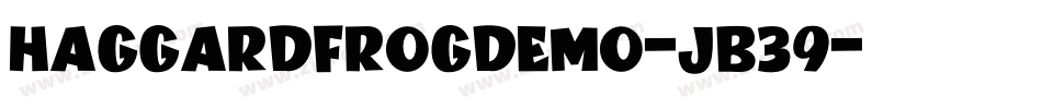 HaggardFrogDemo-jB39字体转换