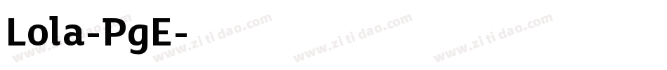 Lola-PgE字体转换