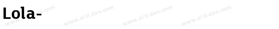 Lola字体转换