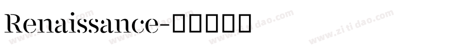 Renaissance字体转换
