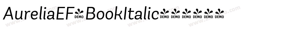 AureliaEF-BookItalic字体转换