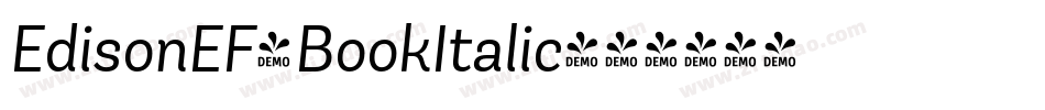 EdisonEF-BookItalic字体转换