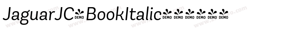 JaguarJC-BookItalic字体转换