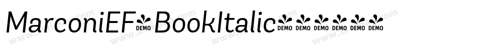MarconiEF-BookItalic字体转换