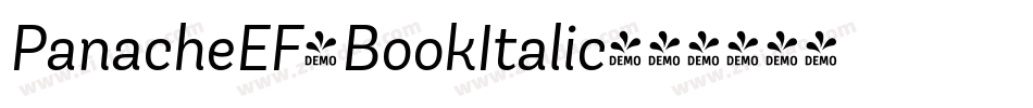 PanacheEF-BookItalic字体转换