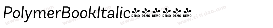 PolymerBookItalic字体转换