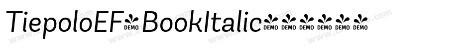 TiepoloEF-BookItalic字体转换